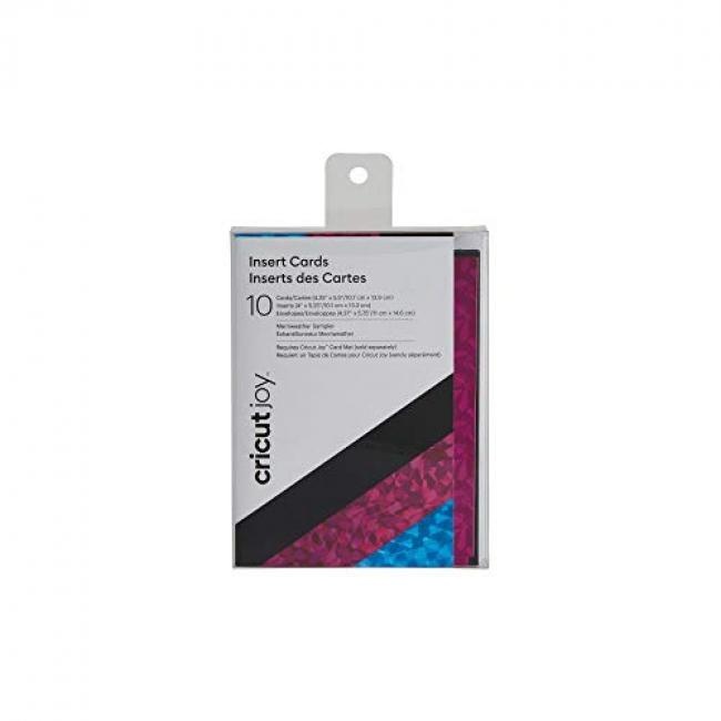 Cricut 2007166 Joy Insert Cards - DIY greeting card for Baby Shower, Birthday, and Wedding - Merriweather Sampler, 10 ct