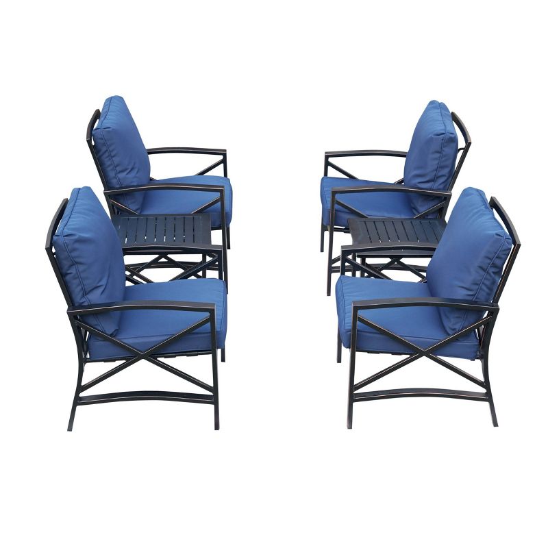 5pc Steel Frame Patio Seating Set - Patio Festival