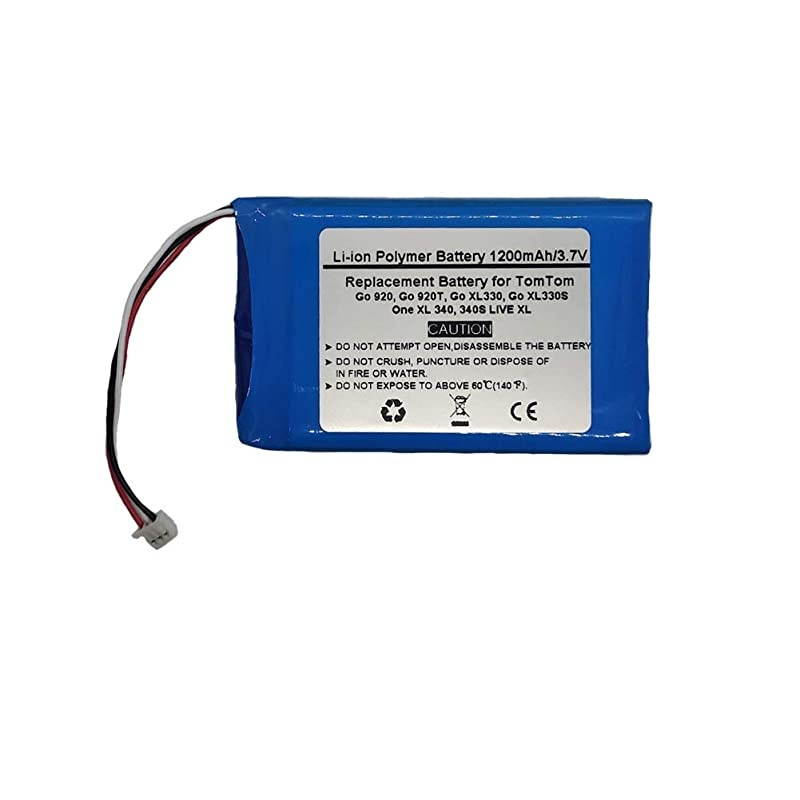 Replacement GPS Navigator Battery for Tomtom Go 920 Go 920T Go XL330 Go XL330S One XL 340 340S Live XLAHL03713100