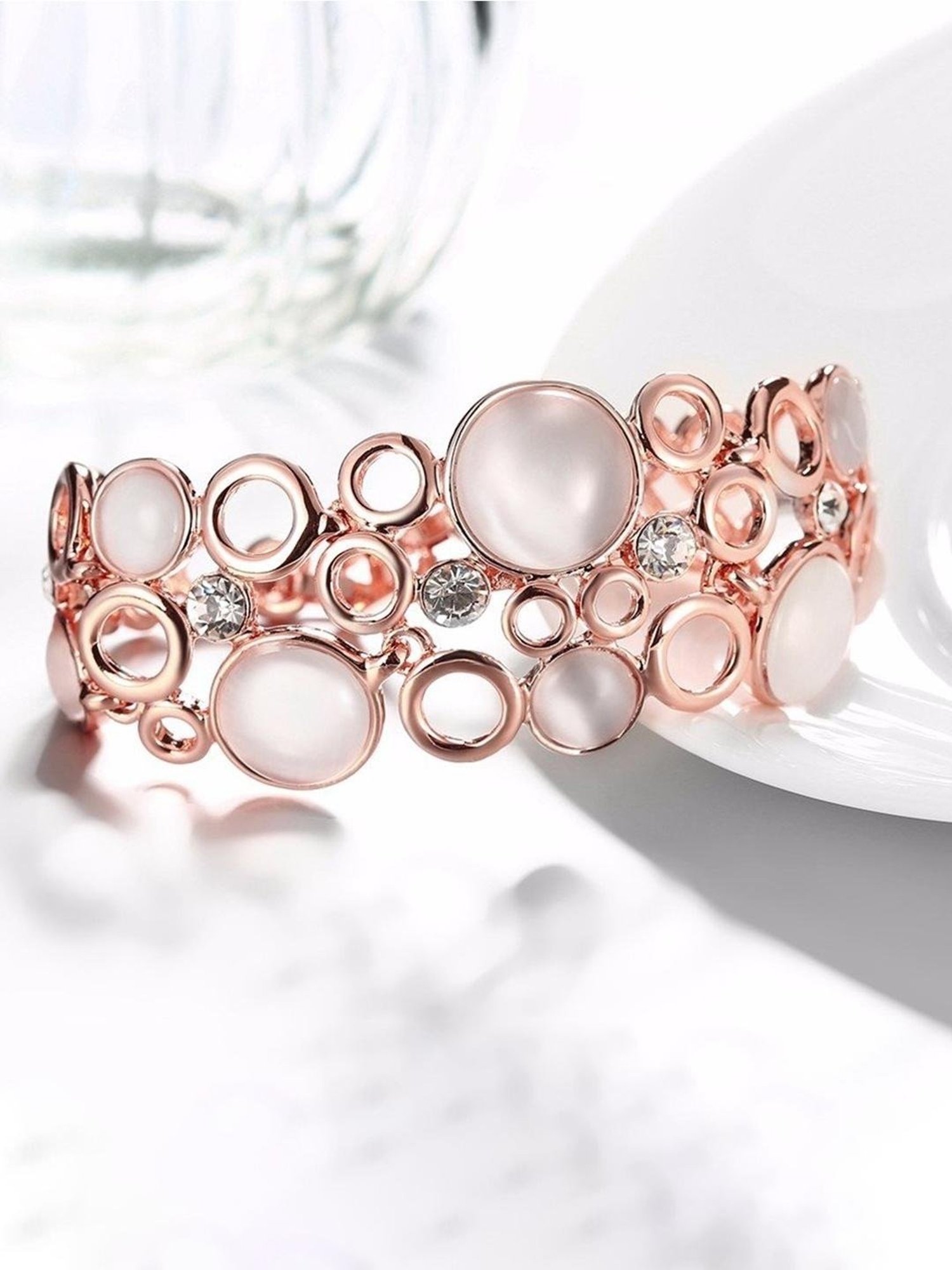 YouBella Stylish Latest Design Party Wear Jewellery Gold-Plated Classic Bracelet