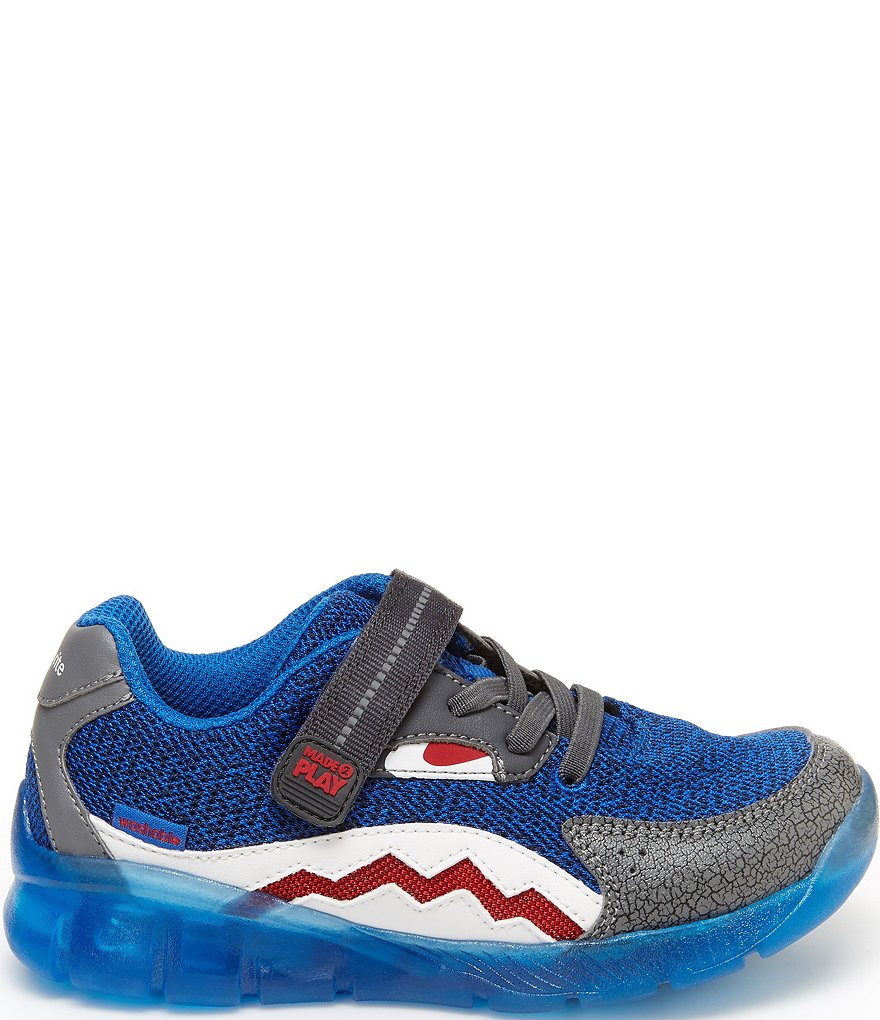 Stride Rite Boys' Lighted Shark Made2Play Washable Sneakers (Toddler)