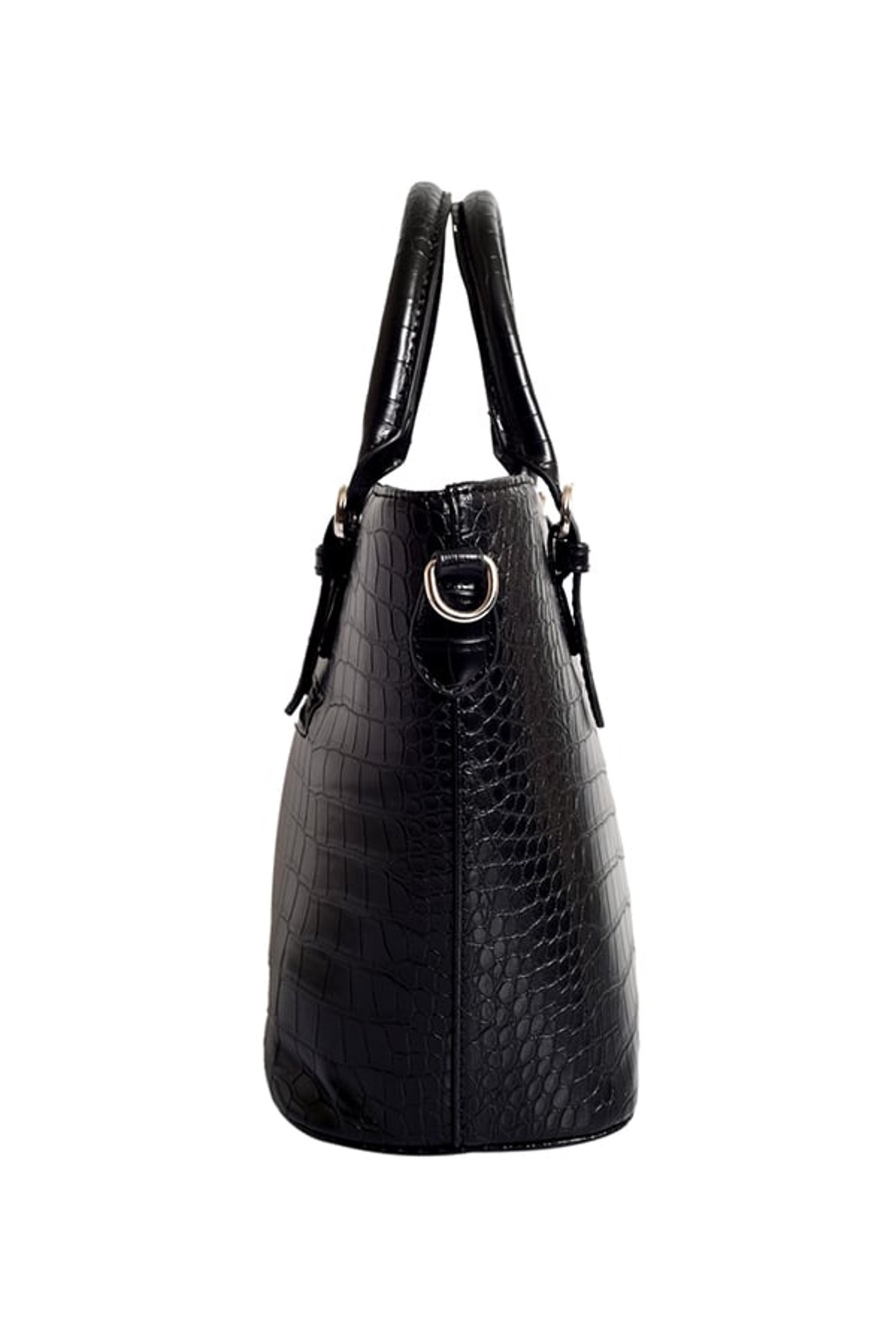 Lino Perros Black Textured Handbag