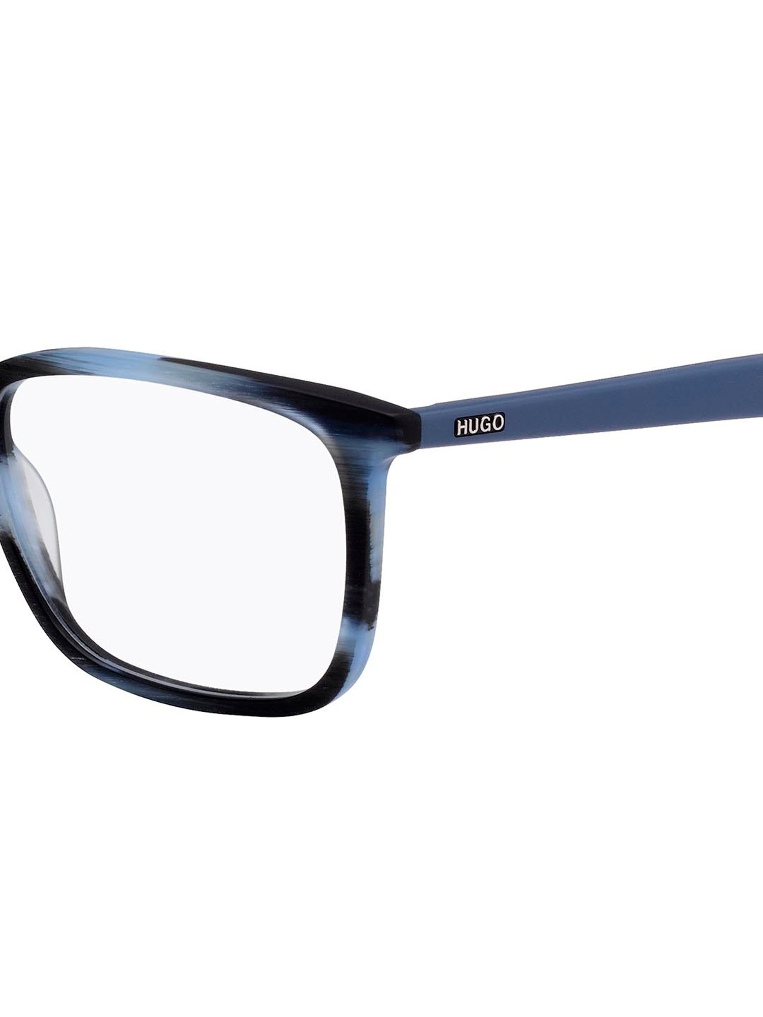 HUGO Blue Rectangular Eye Frames for Men