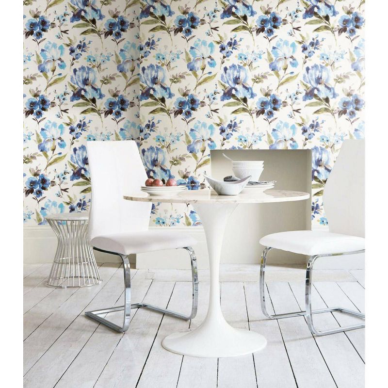 RoomMates Iris Peel & Stick Wallpaper