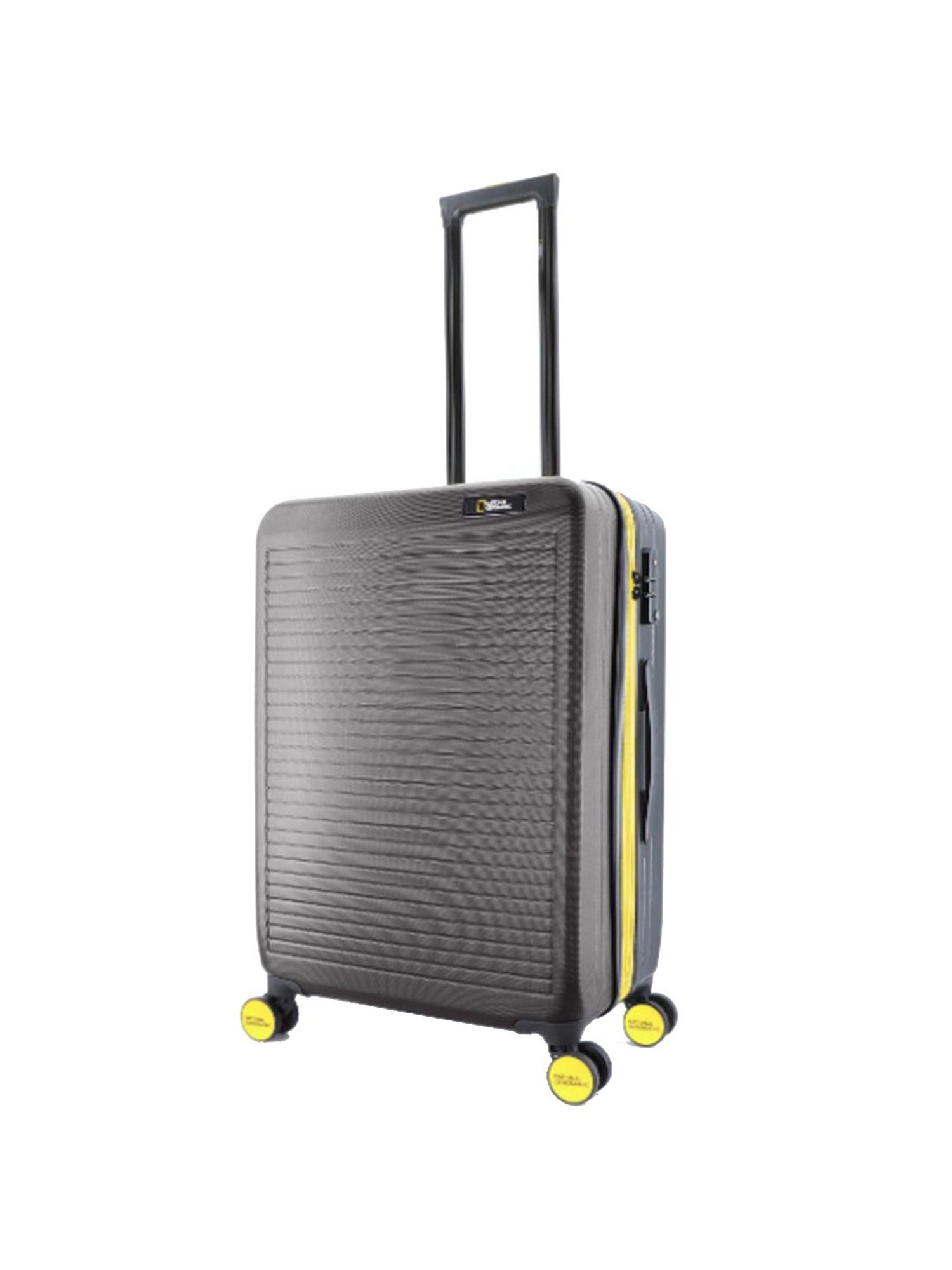 National Geographic Pulse Khaki/Black Medium Hard Check In Trolley - 24 Inch