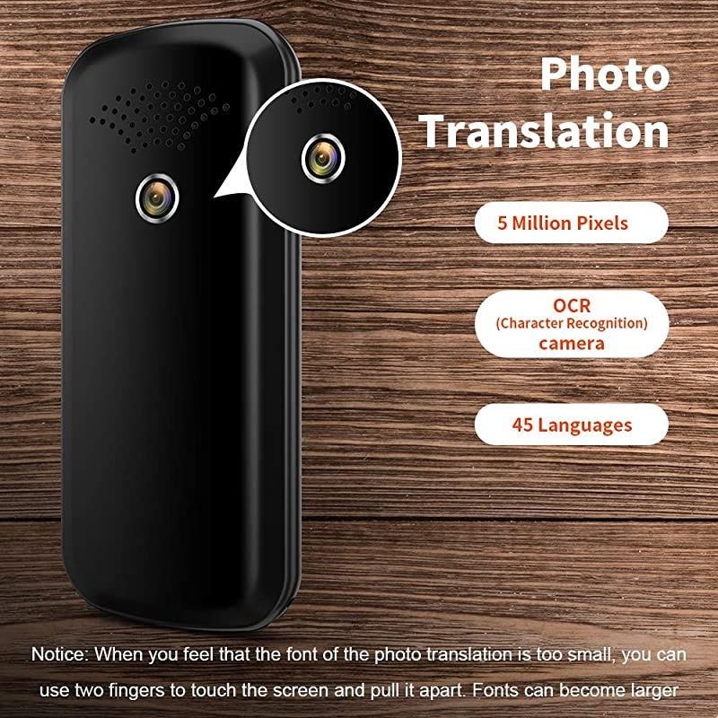 Translator Device, Offline Language Translator with Camera Translation (Blue)