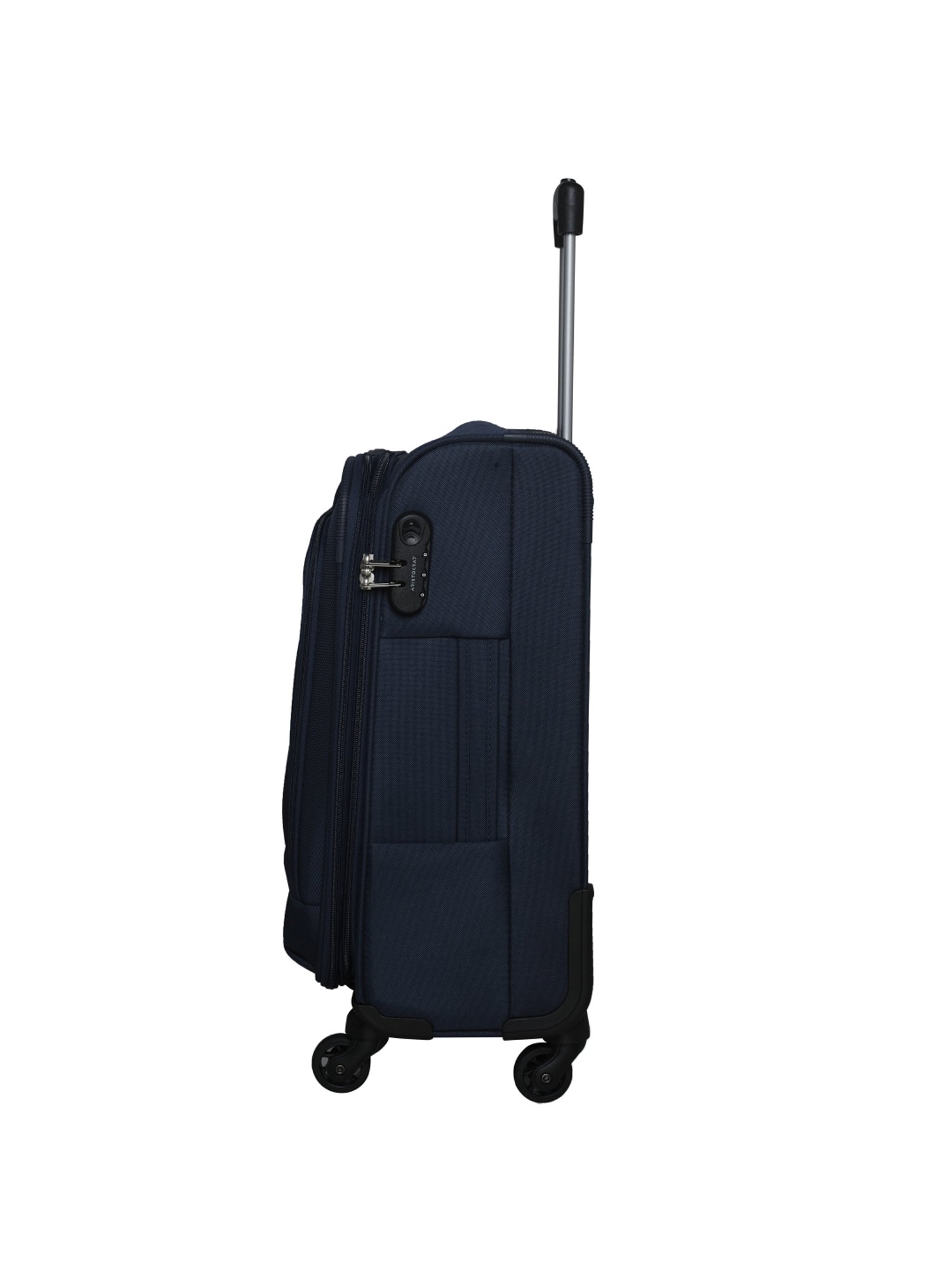 Aristocrat Avalon Blue 4 Wheel Small Soft Cabin Trolley - 37 cm