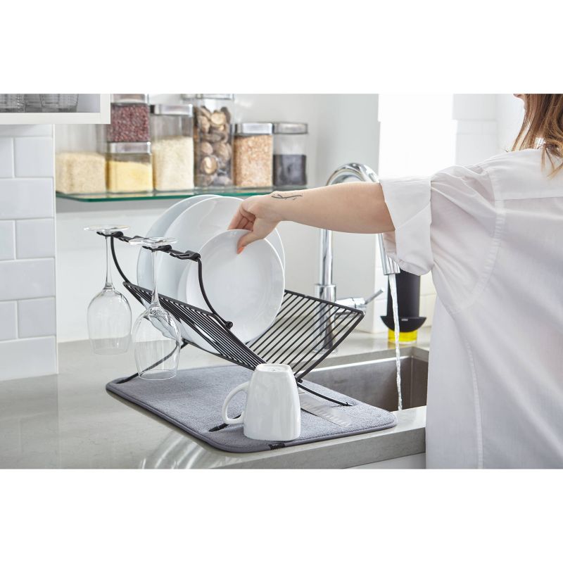 Steel Xdry Dish Drying Rack Gray - Umbra