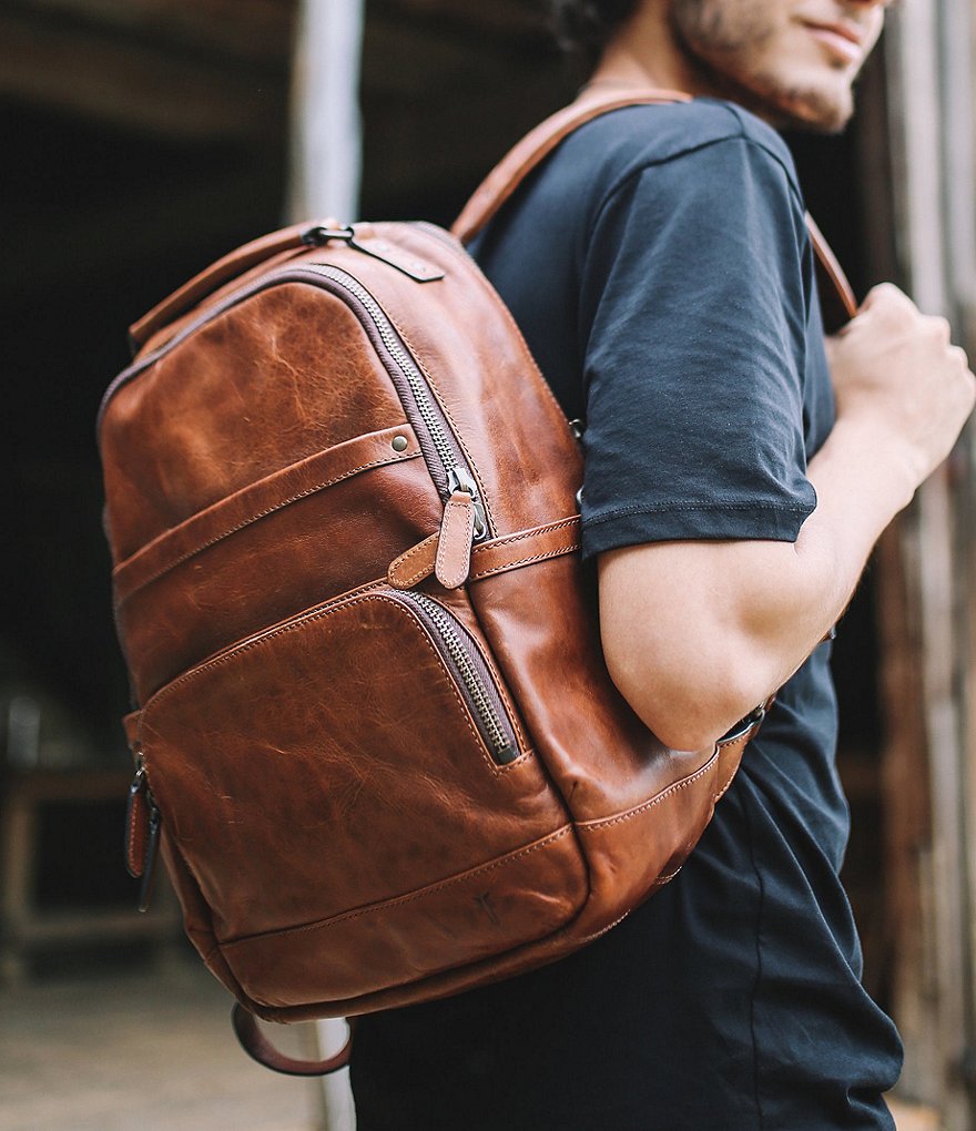 Frye Logan Burnished Leather Backpack