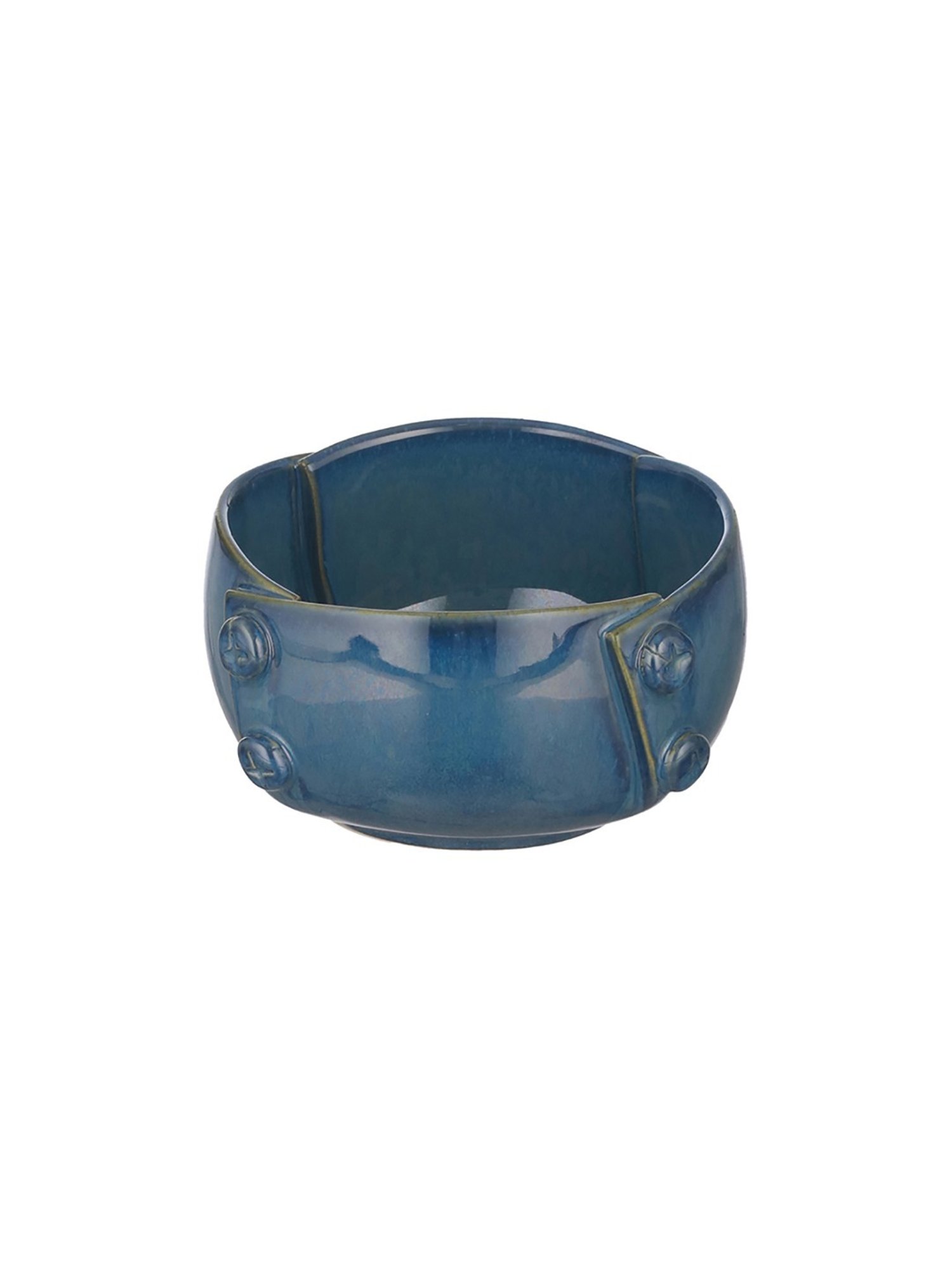 Trovea's Teal Blue Ceramic Serving Bowl Set of 2