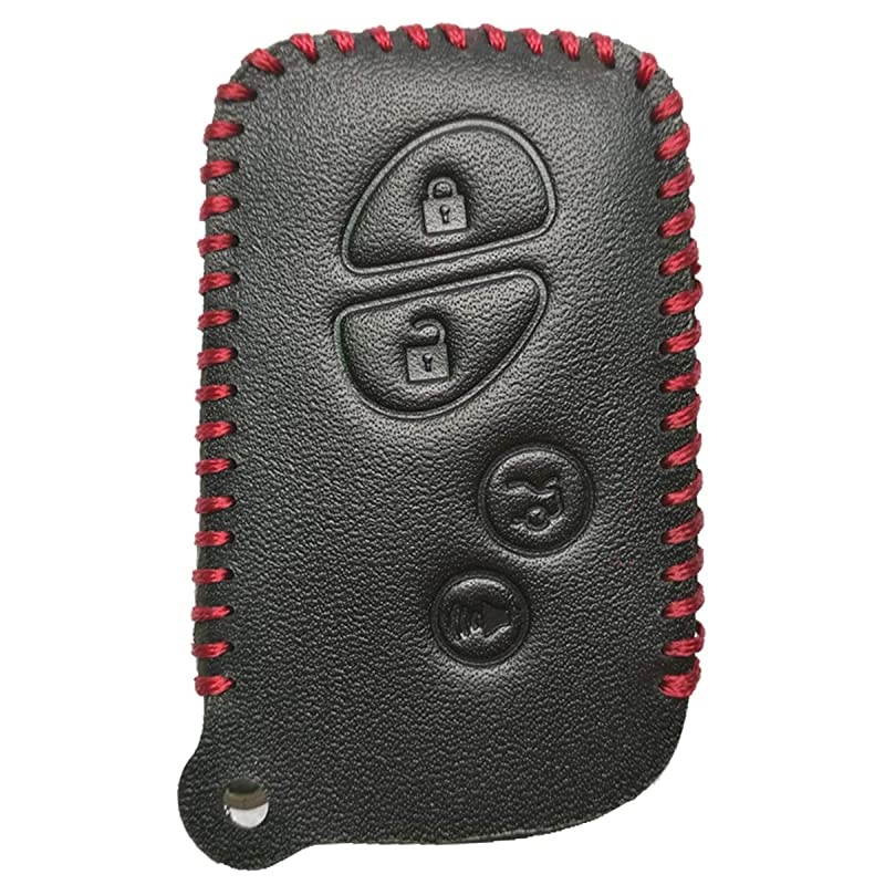 2Pcs Leather Smart Car Key fob Case Skin Remote Accessories Keyless Entry Jacket Protector for Lexus RX350 ES350 IS250 GX460 LX570 IS350 GS300 GS450h isC isF HYQ14AEM HYQ14ACX
