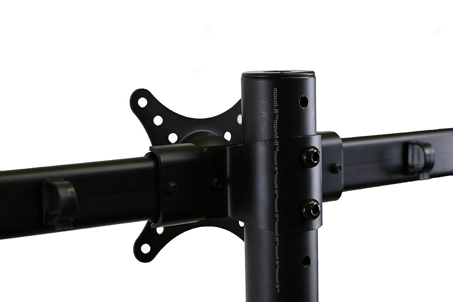 Hex Monitor Stand Desk Mount for 6 Screens, Fully Adjustable, 24 Inch Screen, VESA 75x75 and 100x100, 22 Lb Weight Limit, Black (MI-776)