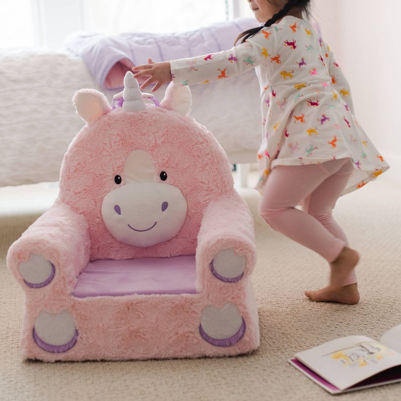 Soft Landing Sweet Seats Pink Unicorn Children's Soft Chair