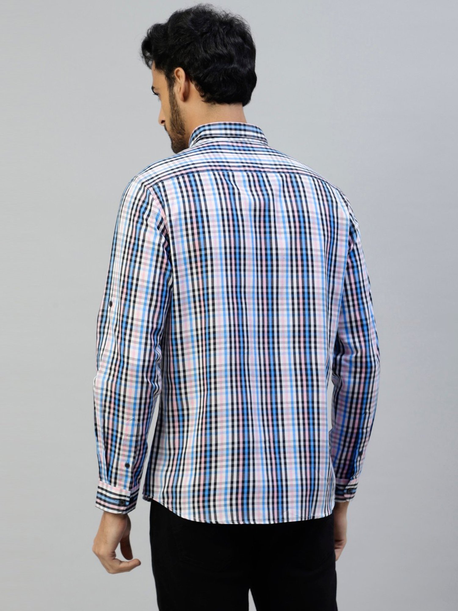 Don Vino Multicolor Regular Fit Check Cotton Shirt