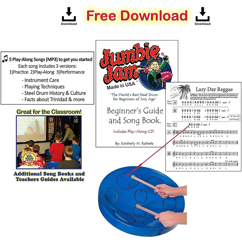 Panyard Jumbie Jam Deluxe Steel Drum Kit Chrome