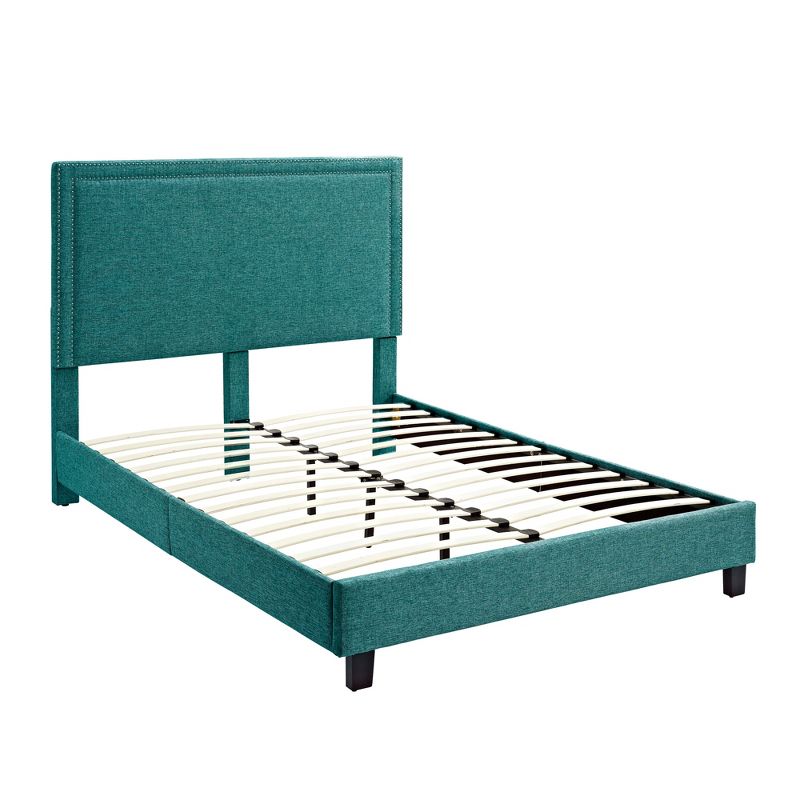 Emery Upholstered Full Platform Bed Teal - Picket House Furnishings