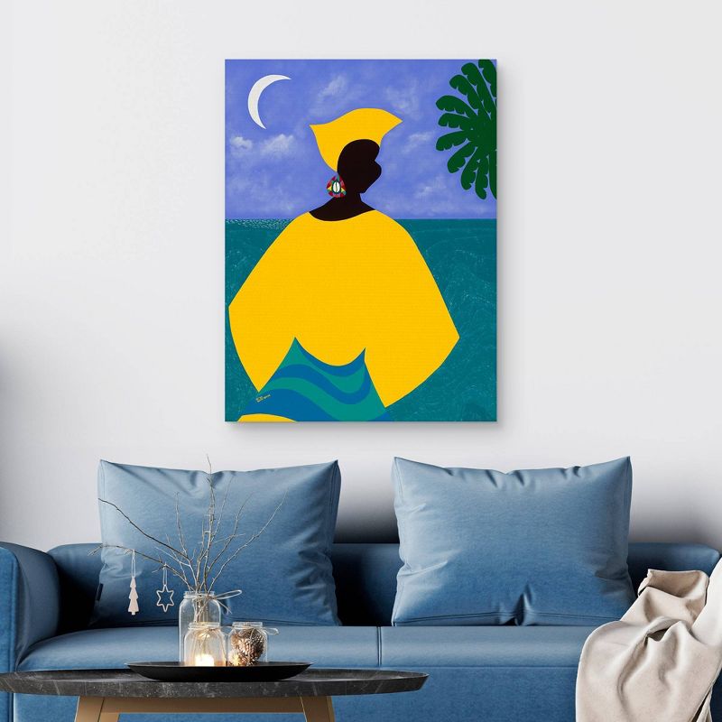 30" x 40" Yemanja Candomble Orisha by Synthia Saint James Canvas Art Print - Masterpiece Art Gallery