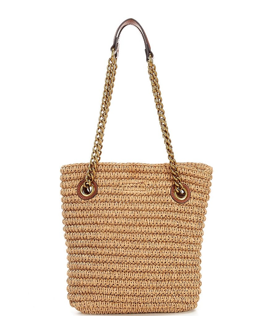 Kurt Geiger London Chelsea Raffia Small Tote Bag