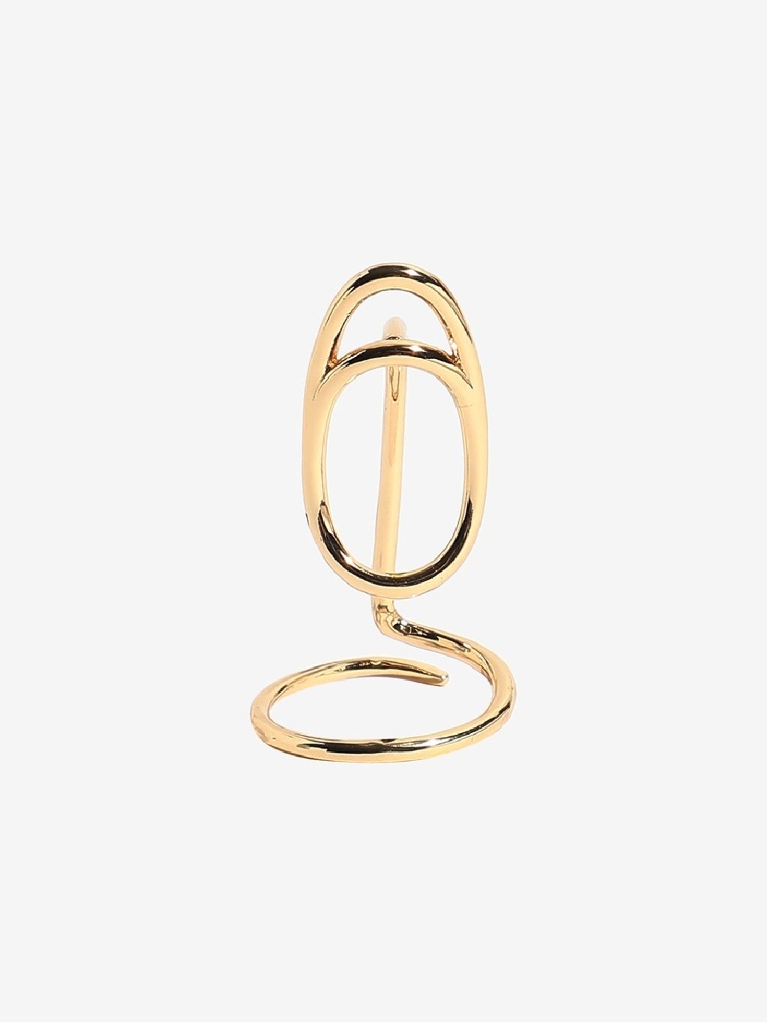 Sohi Gold-Plated Statement Nail Ring
