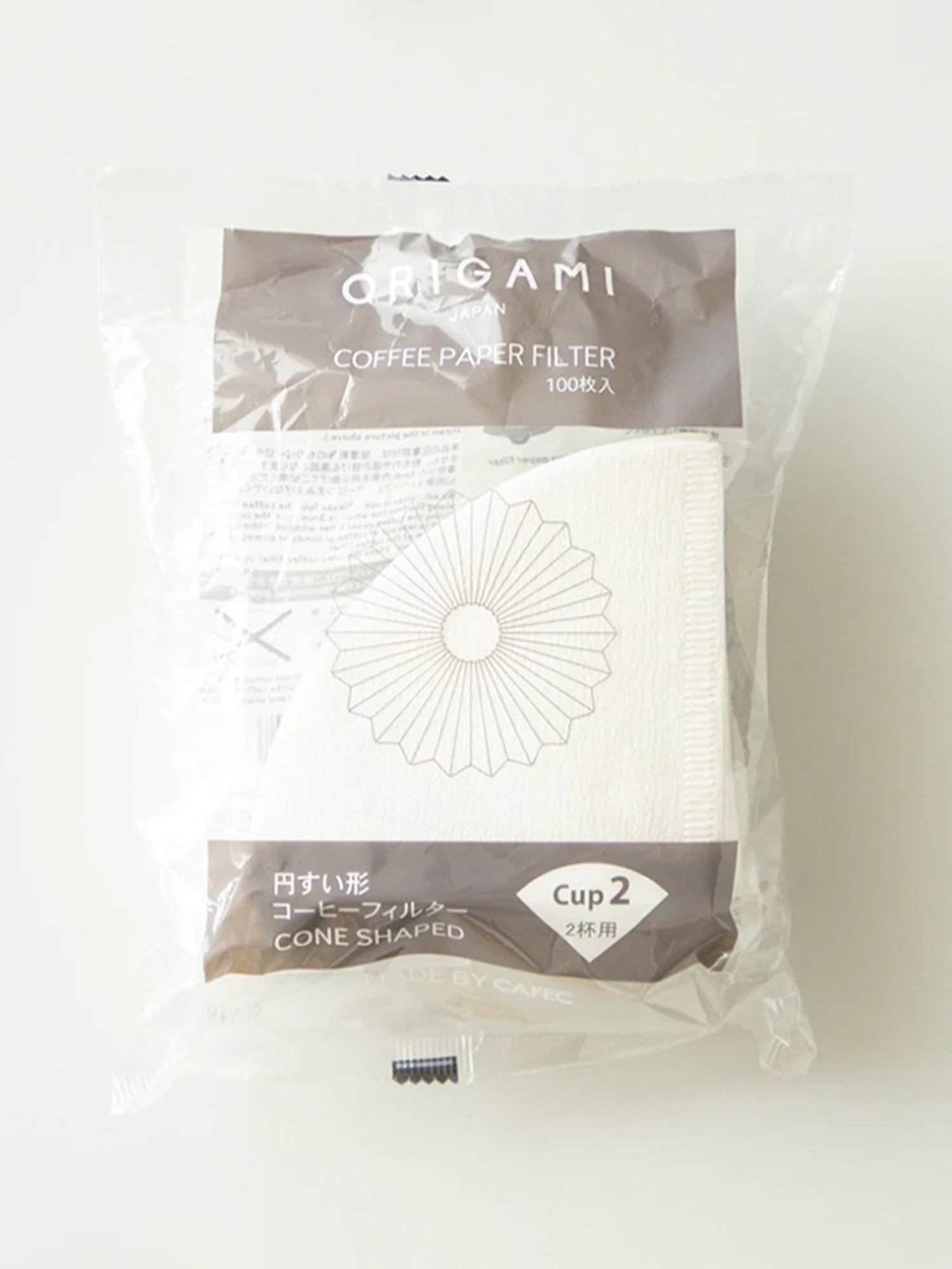 ORIGAMI Paper Filter Cone (White)