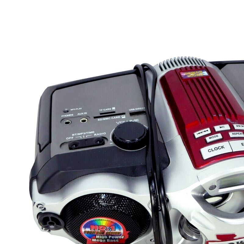 Pyle Premium Digital Alarm Dock Clock FM Radio with Adjustable Brightness Levels and LED Nightlight Compatible with Apple Products, White (2 Pack)