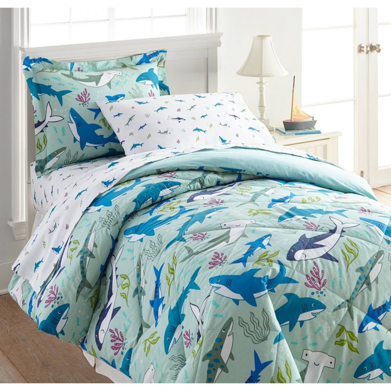 Twin Shark Attack 100% Cotton Sheet Set - WildKin