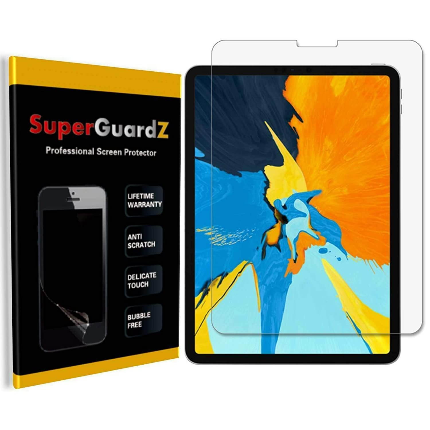 [3-Pack] for iPad Pro 11 (2020) [Also Fit iPad Pro 11 (2018)] Screen Protector - SuperGuardZ, Ultra Clear, Anti-Scratch, Anti-Bubble [Replacement]