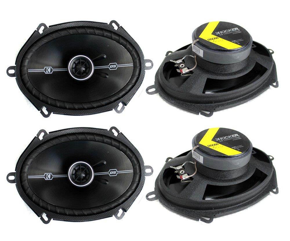 4 Kicker 41DSC684 D-Series 6x8 400 Watt 2-Way 4-Ohm Car Audio Coaxial Speakers