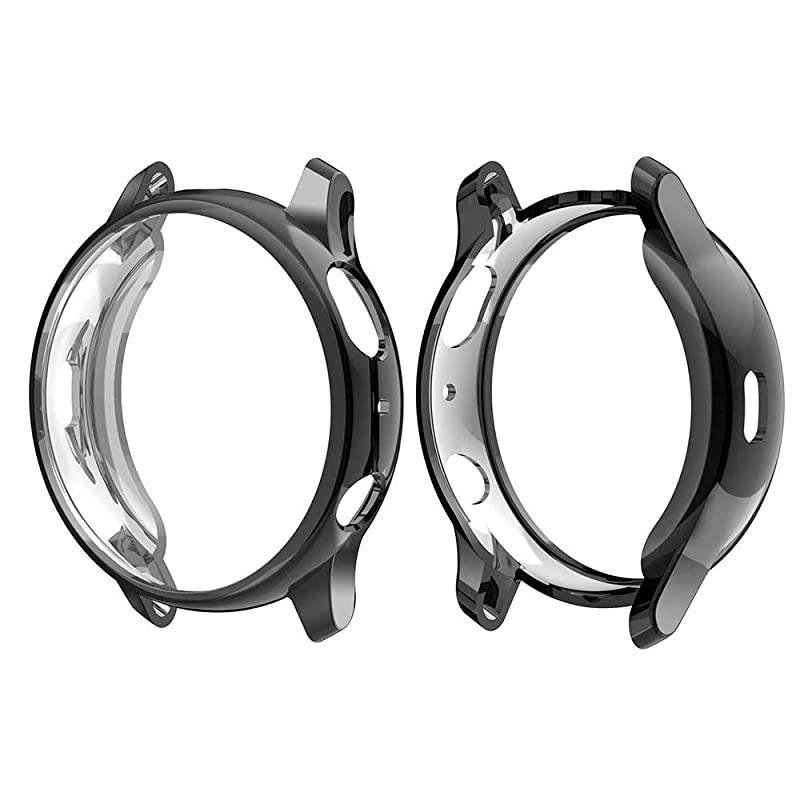 Compatible for Garmin Venu Case,  All-Around Protective TPU Bumper Cover Screen Protector Case Cover Compatible for Garmin Venu GPS Smartwatch (Black)