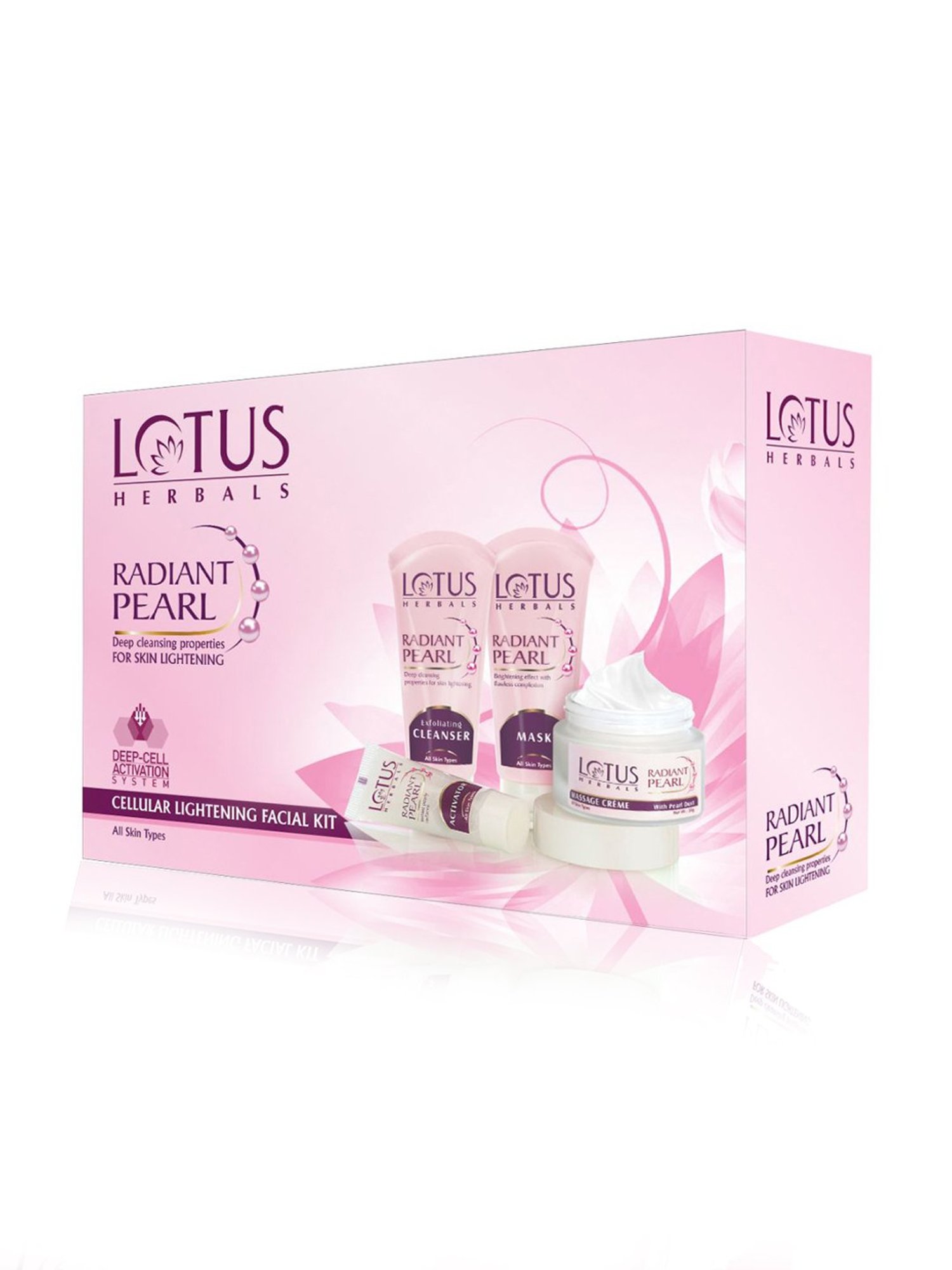 Lotus Herbals Radiant Pearl Cellular Lightening Facial Kit