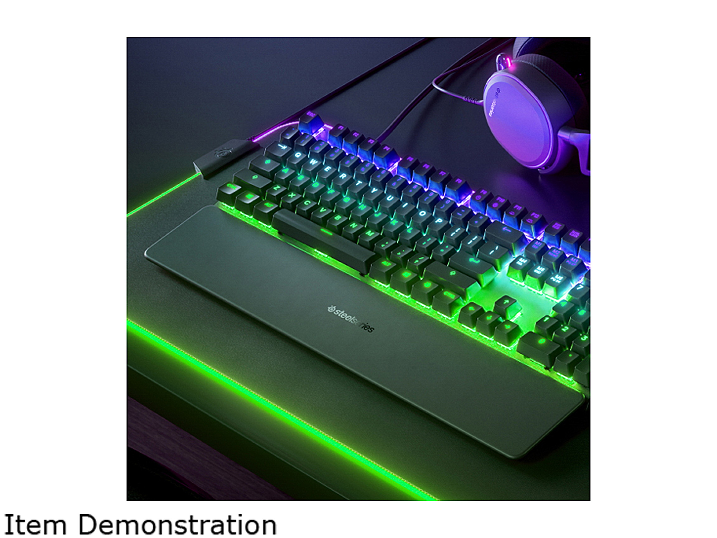 SteelSeries Apex 7 TKL Compact Mechanical Gaming Keyboard - OLED Smart Display - USB Passthrough and Media Controls - Linear and Quiet - RGB Backlit