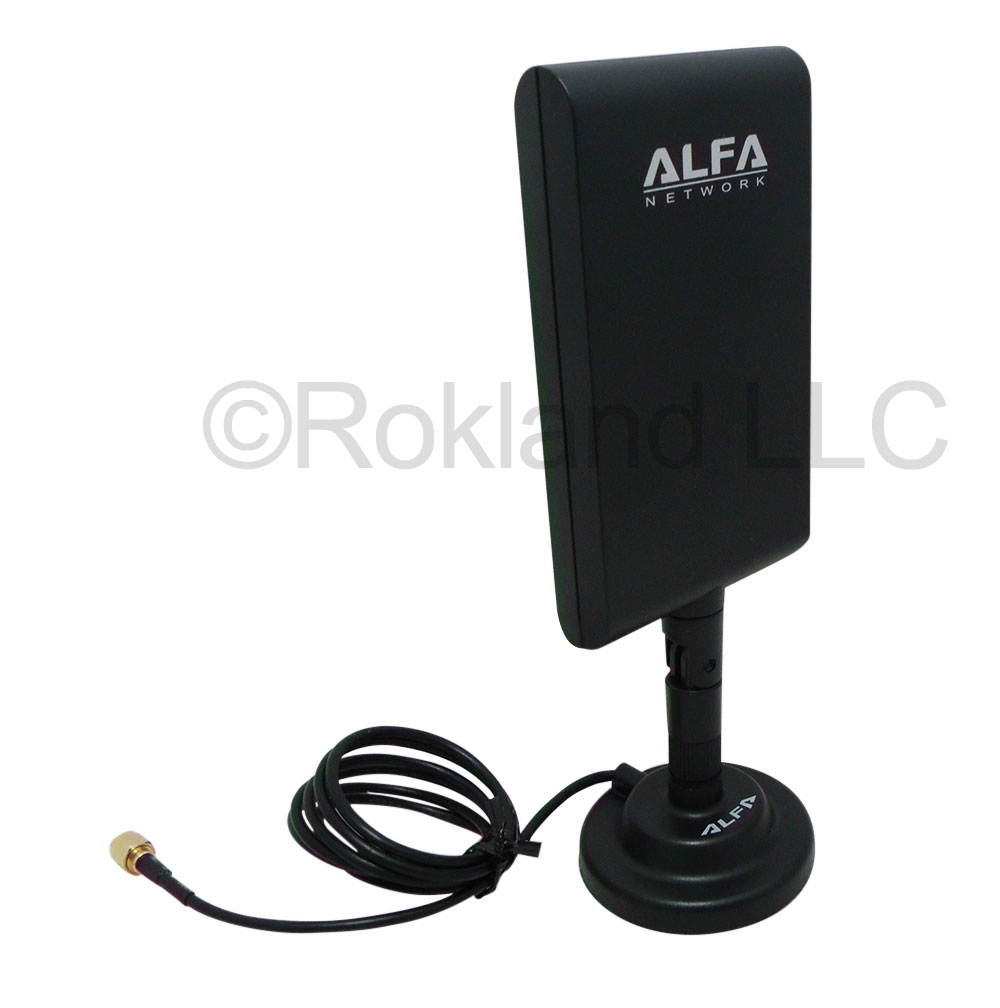 Alfa APA-M25 2.4/5 GHz dual band 10 dBi antenna +ARS-AS01 magnetic docking base