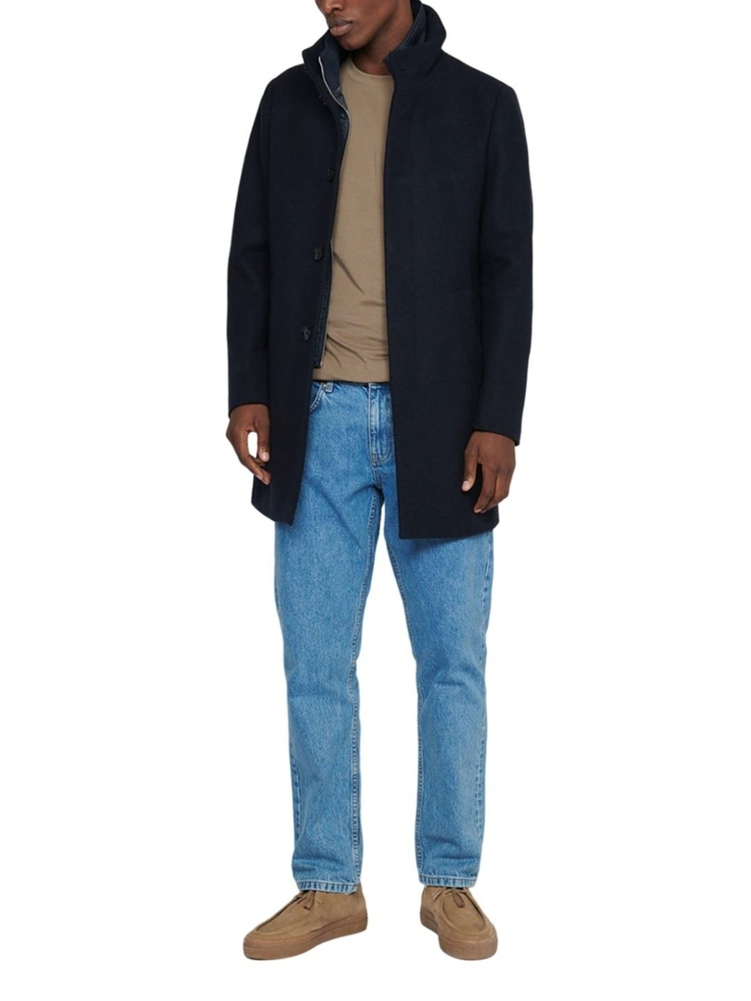 Matinique Blue Regular Fit Coats