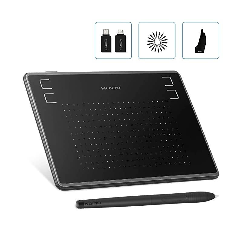 Inspiroy H430P Android Supported Graphics Drawing Tablet Digital Pen Tablet with BatteryFree Stylus 4 Express KeysUpgraded OTG Version