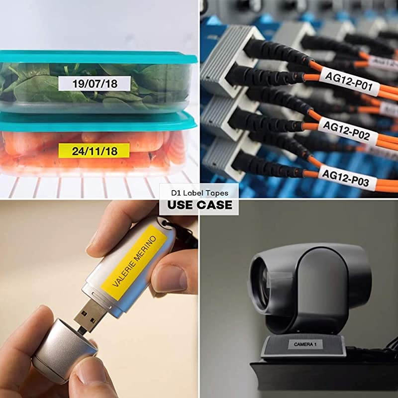 for Brother Tze431 0.47 Inch 26.2feet (12mm/8m) P Toch Laminated Black on Red Standard Replace Waterproof Label Tape Maker PT-H110/PT-D200/PT-D210/PT-D400/PT-D600/PT-1280/PT-1290(4PK)