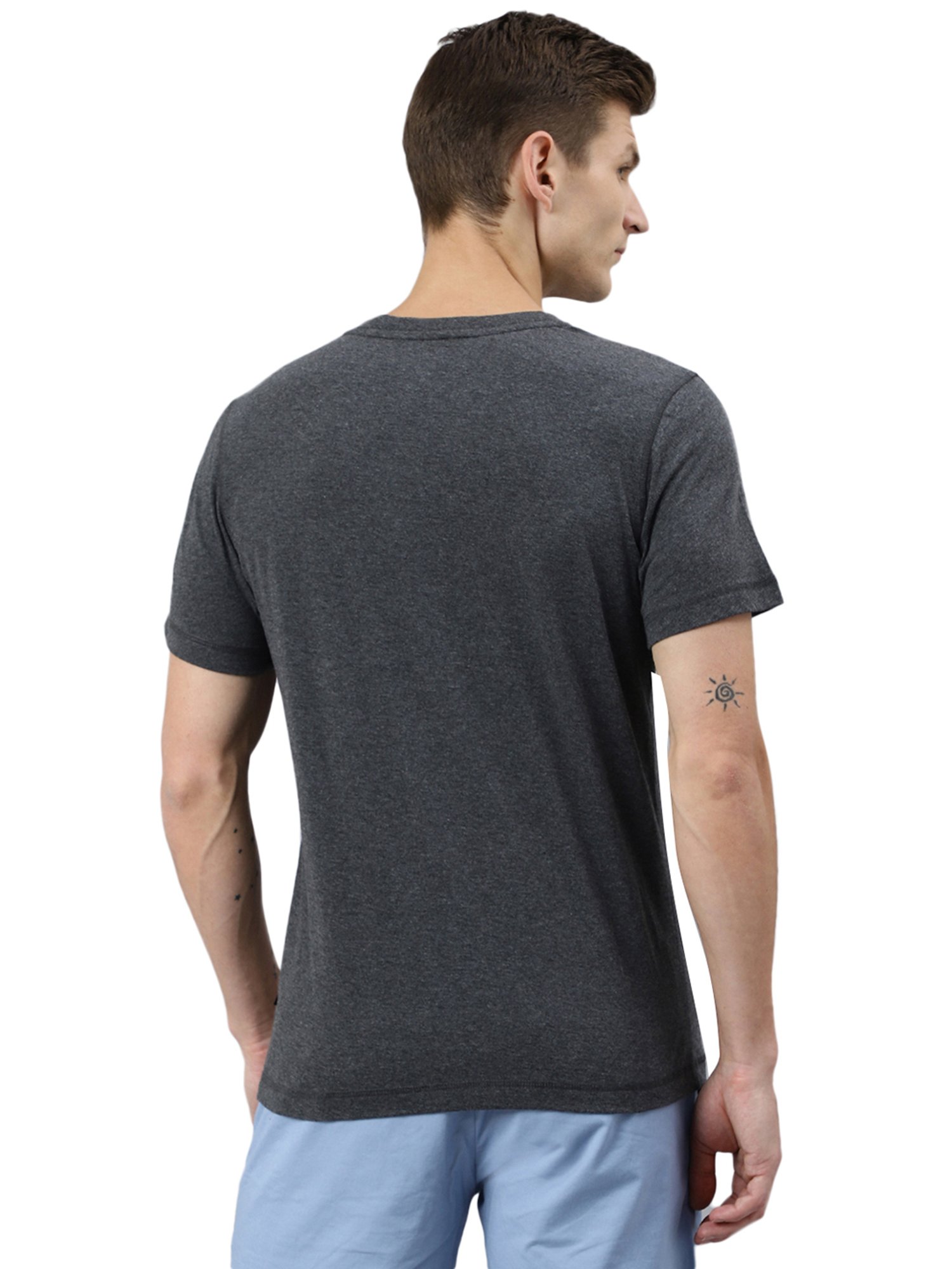 Woods Charcoal V-Neck T-Shirt