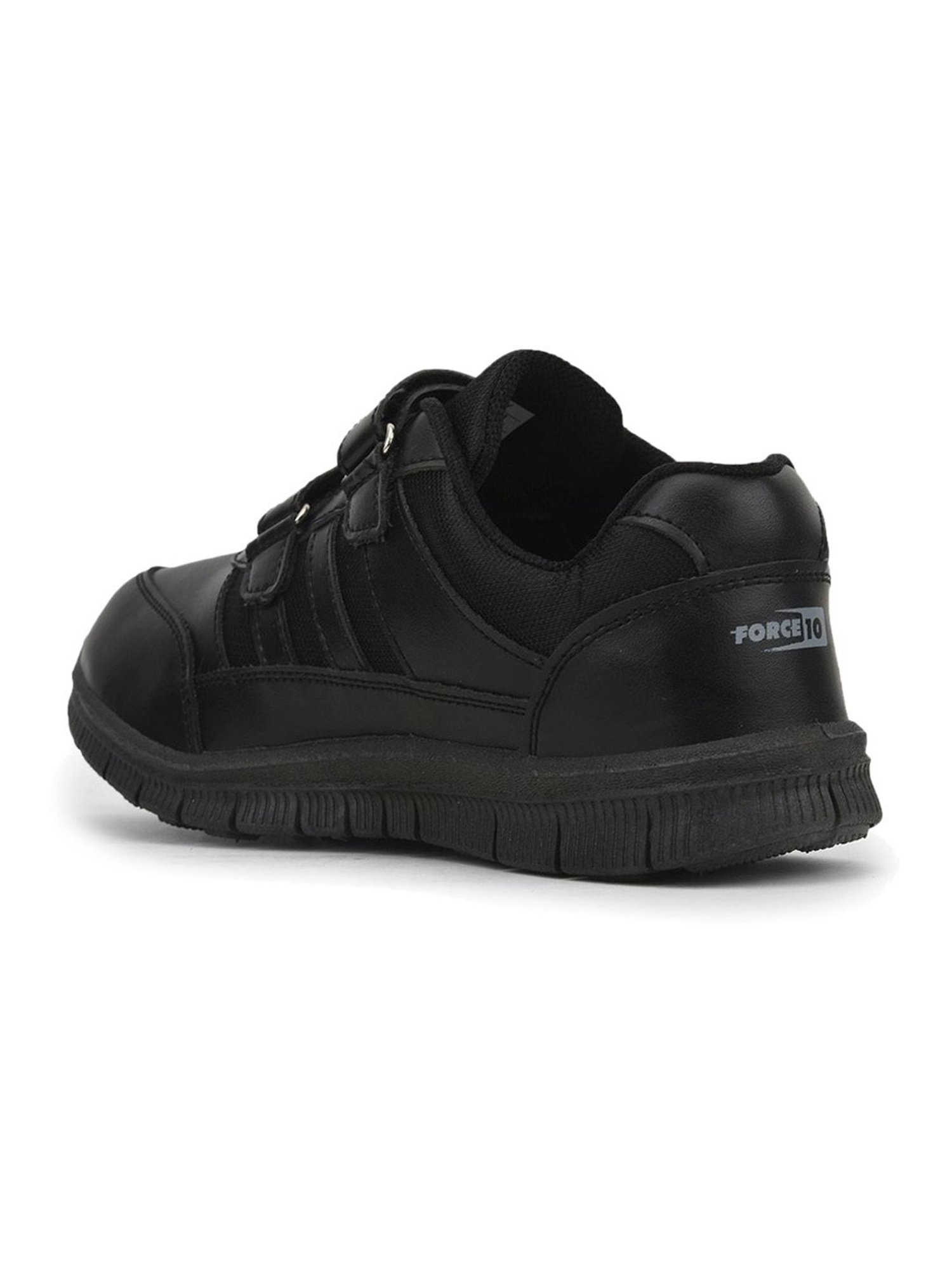 Force 10 GOLA-03 by Liberty Kids Black Velcro Shoes