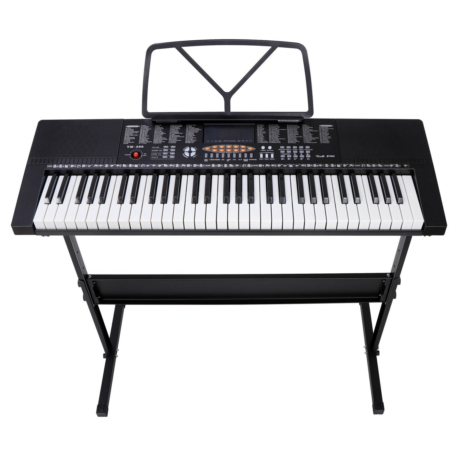 61 Key Music Electronic Keyboard Electric Digital Piano Organ with Stand