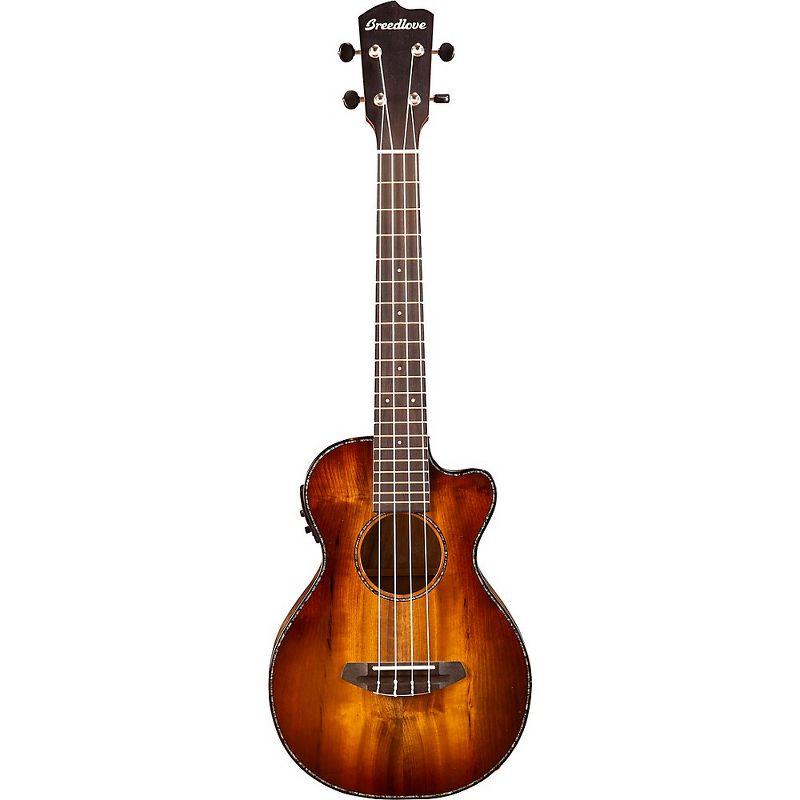 Breedlove Pursuit Exotic TU27 Tenor Acoustic-Electric Ukulele Cinnamon Burst