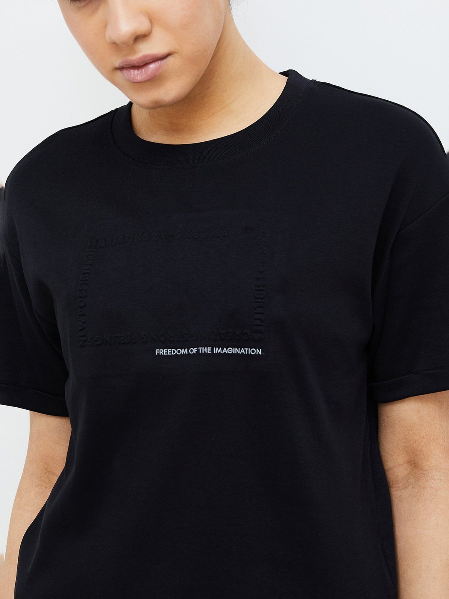 KAPPA Black Graphic Print T-Shirt