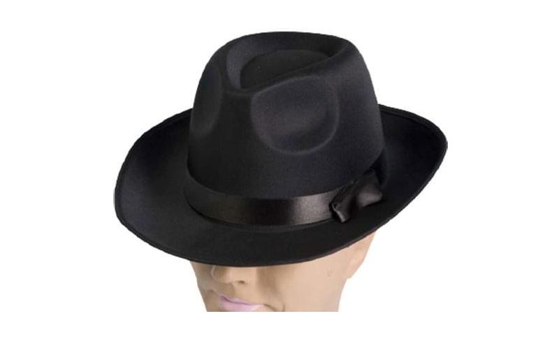 Forum Novelties Black Satin Fedora Flapper Adult Costume Hat