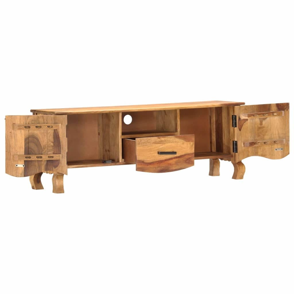 vidaXL Solid Sheesham Wood TV Cabinet TV Stand Console Table Storage Furniture