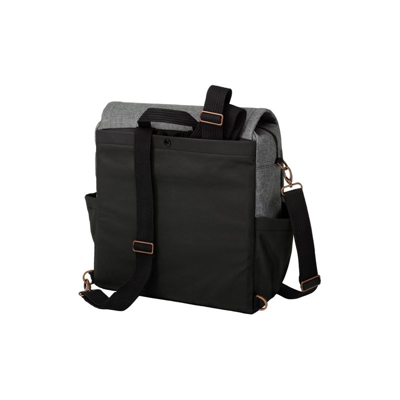 Petunia Pickle Bottom Boxy Diaper Bag - Graphite/ Black