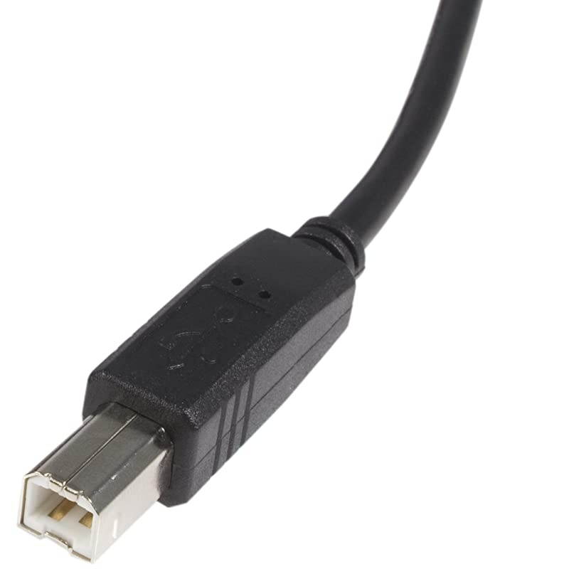 com 10 ft USB 20 Certified A to B Cable MM 10ft type a to b USB Cable 10ft a to b USB 20 Cable USB2HAB10Black
