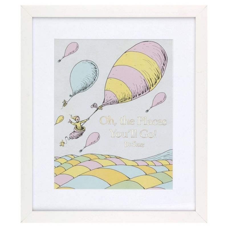 12"x14" Dr. Seuss Oh The Places You'll Go Framed Print Wall Art