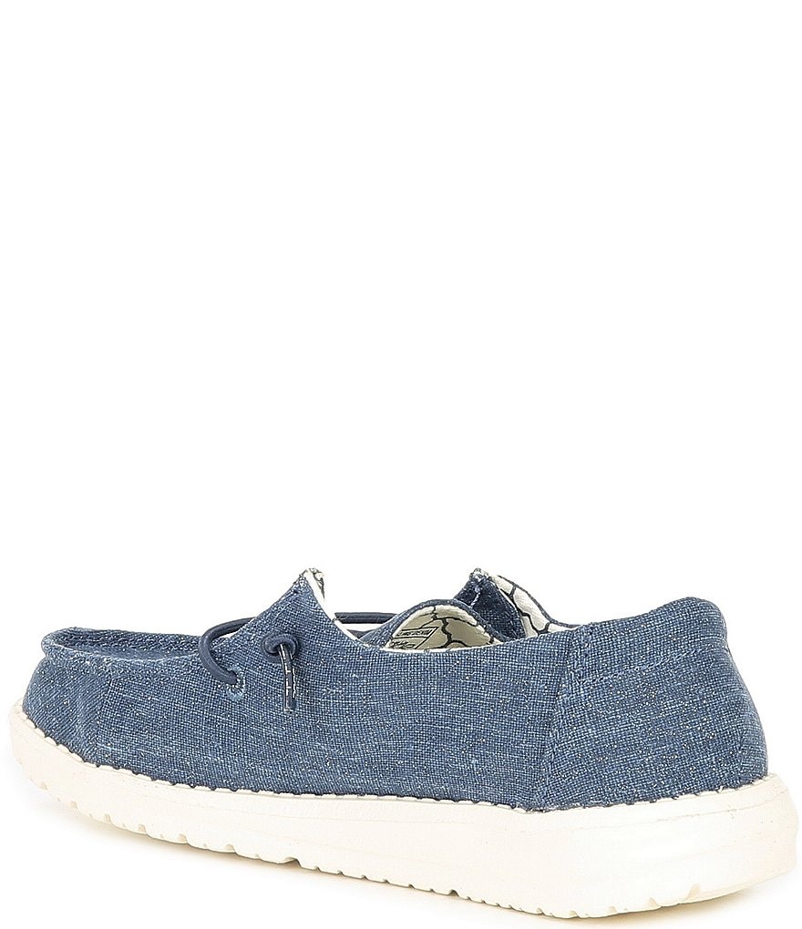 Hey Dude Girls' Wendy Linen Washable Slip-Ons (Youth)