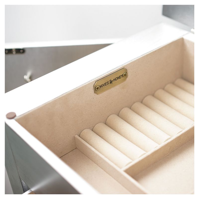 Crystal Jewelry Armoire Silver - Hives & Honey
