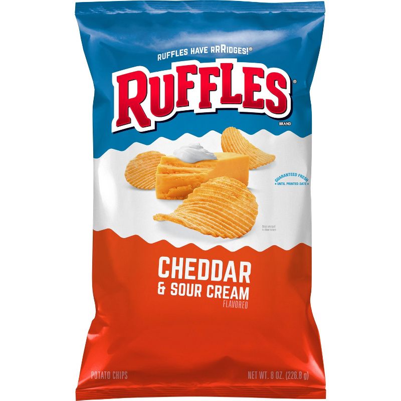 Ruffles Cheddar And Sour Cream Chips - 8.5oz