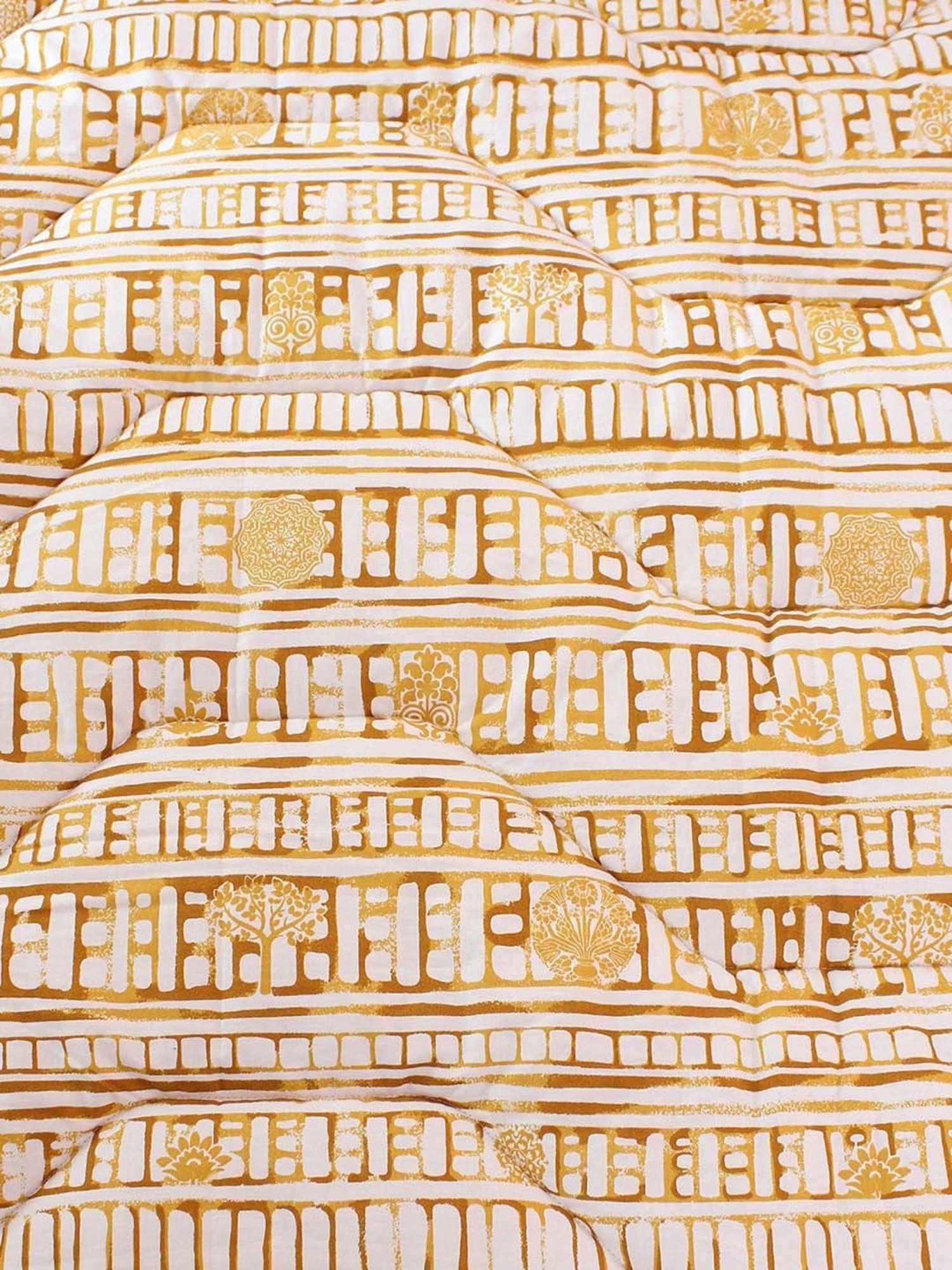 House This Yellow 350 GSM Cotton Double Comforter