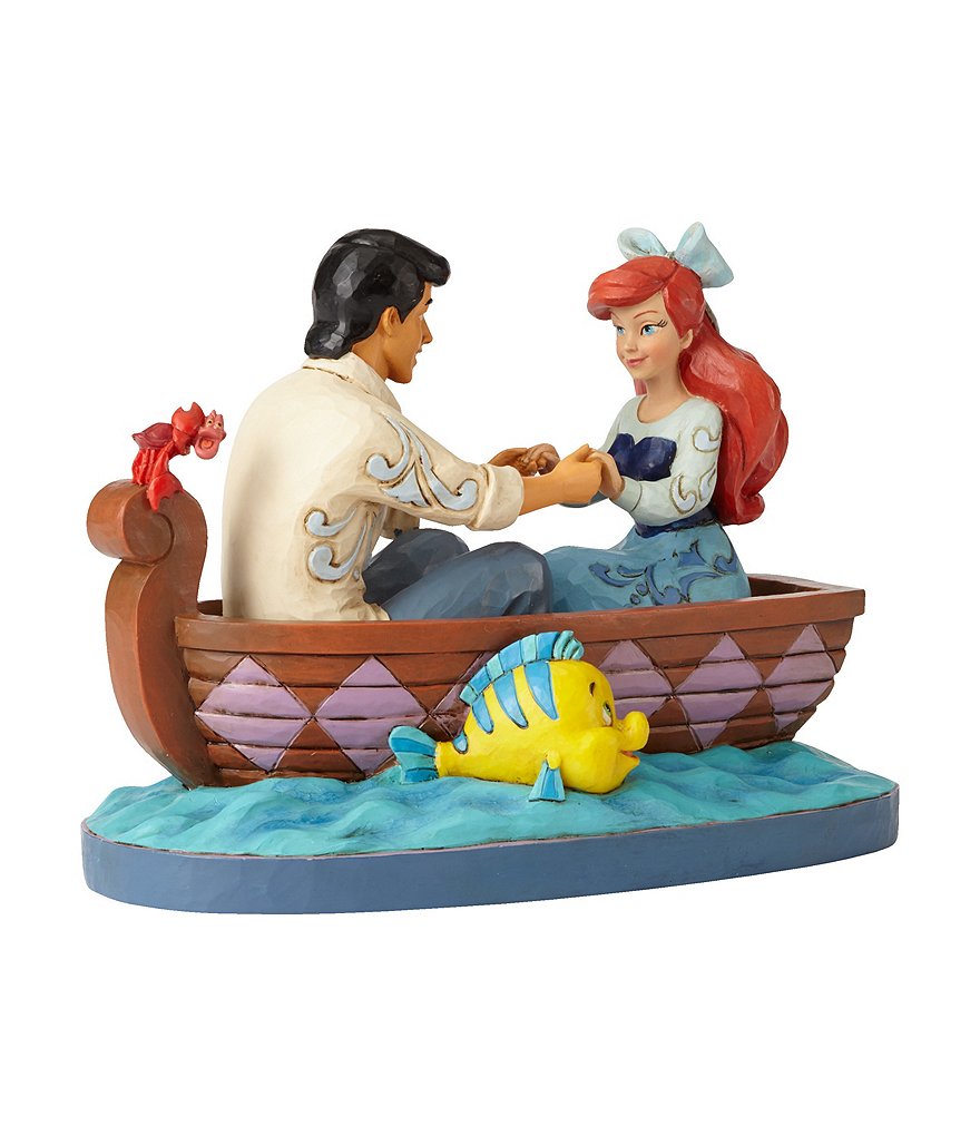 Disney Traditions Collection by Jim Shore Ariel & Prince Eric #double;Waiting for a Kiss#double; Figurine